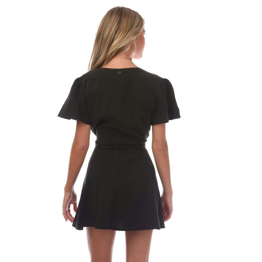 Superdry Womens/Ladies Vintage Wrap Mini Dress - Black