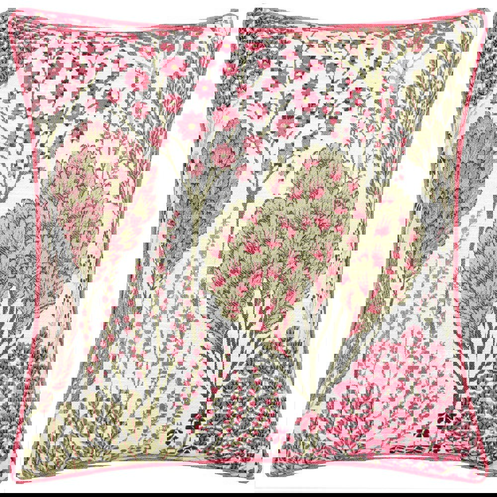 Wylder Ophelia Jacquard Floral Cushion Cover - Rednut