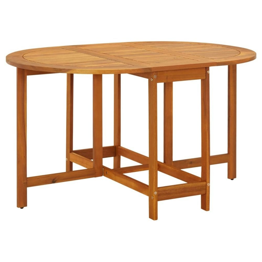 Berkfield Garden Table 130x90x72 cm Solid Acacia Wood