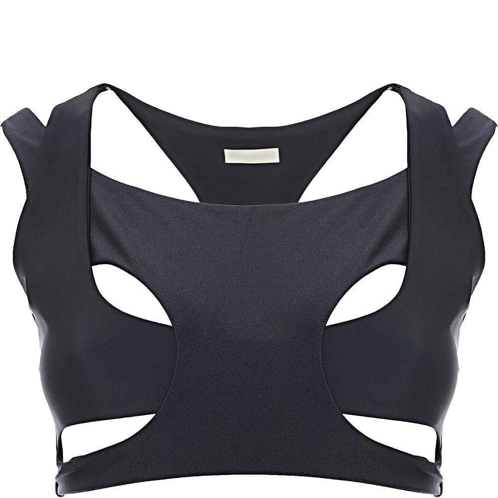 Reebok Womens Cutout Sports Bra in Black