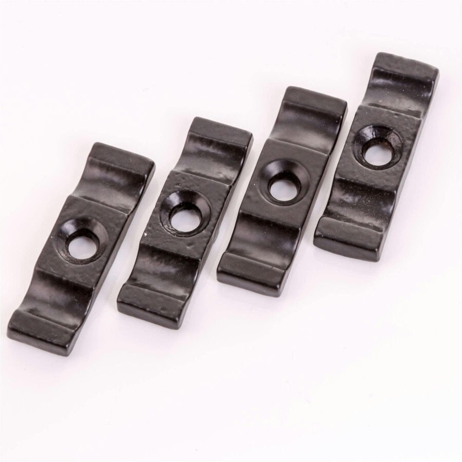 4X Black Extra Large 2" Turn Button Catches - Shed Door/Gate & Rabbit Hutch Latches