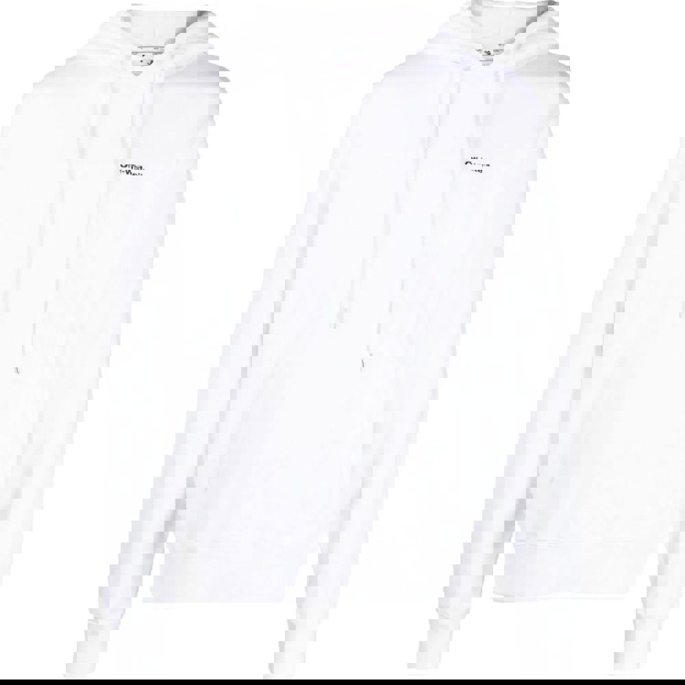 Off-White Diag Wave Outline White Hoodie XS