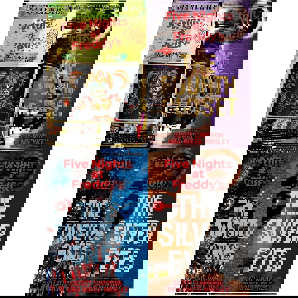Five Nights At Freddy 4 Books Collection Set Freddy File Silver Eyes Twisted Ones Fourth Closet