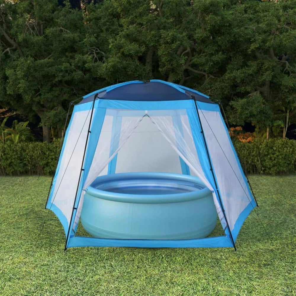 Berkfield Pool Tent Fabric 500x433x250 cm Blue