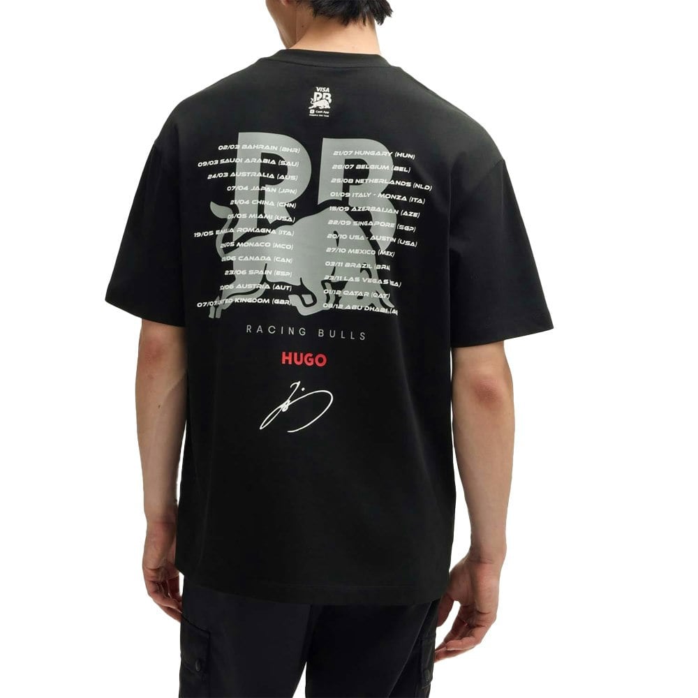 Hugo Mens Yuki Tsunoda Artwork T-Shirt - Black