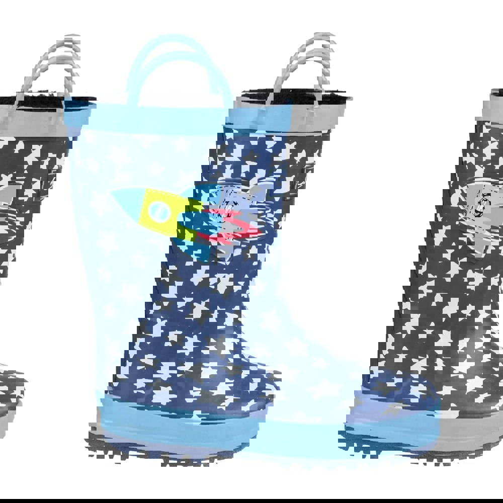 Cotswold Childrens/Kids Sprinkle Wellington Boots - Blue Rocket