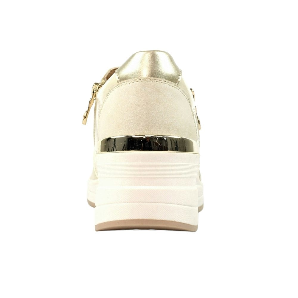 Lunar Womens Barcelona Wedge Heel Trainers - Natural