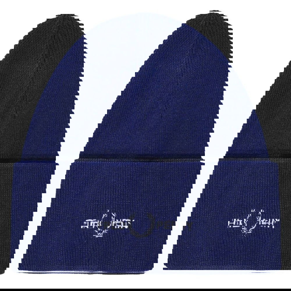 Fred Perry Graphic Logo French Navy Blue Beanie