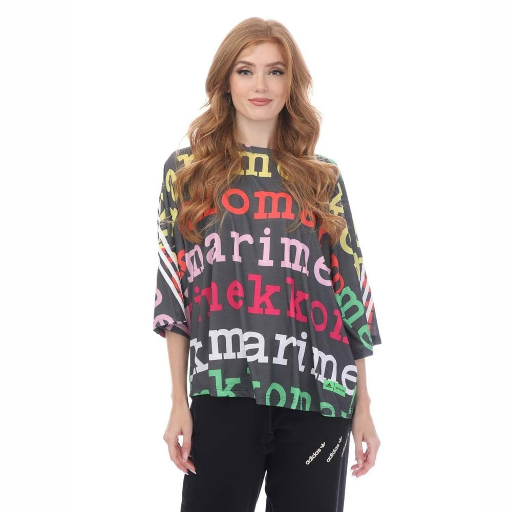 Adidas Womens Marimekko Plus T-Shirt - Black