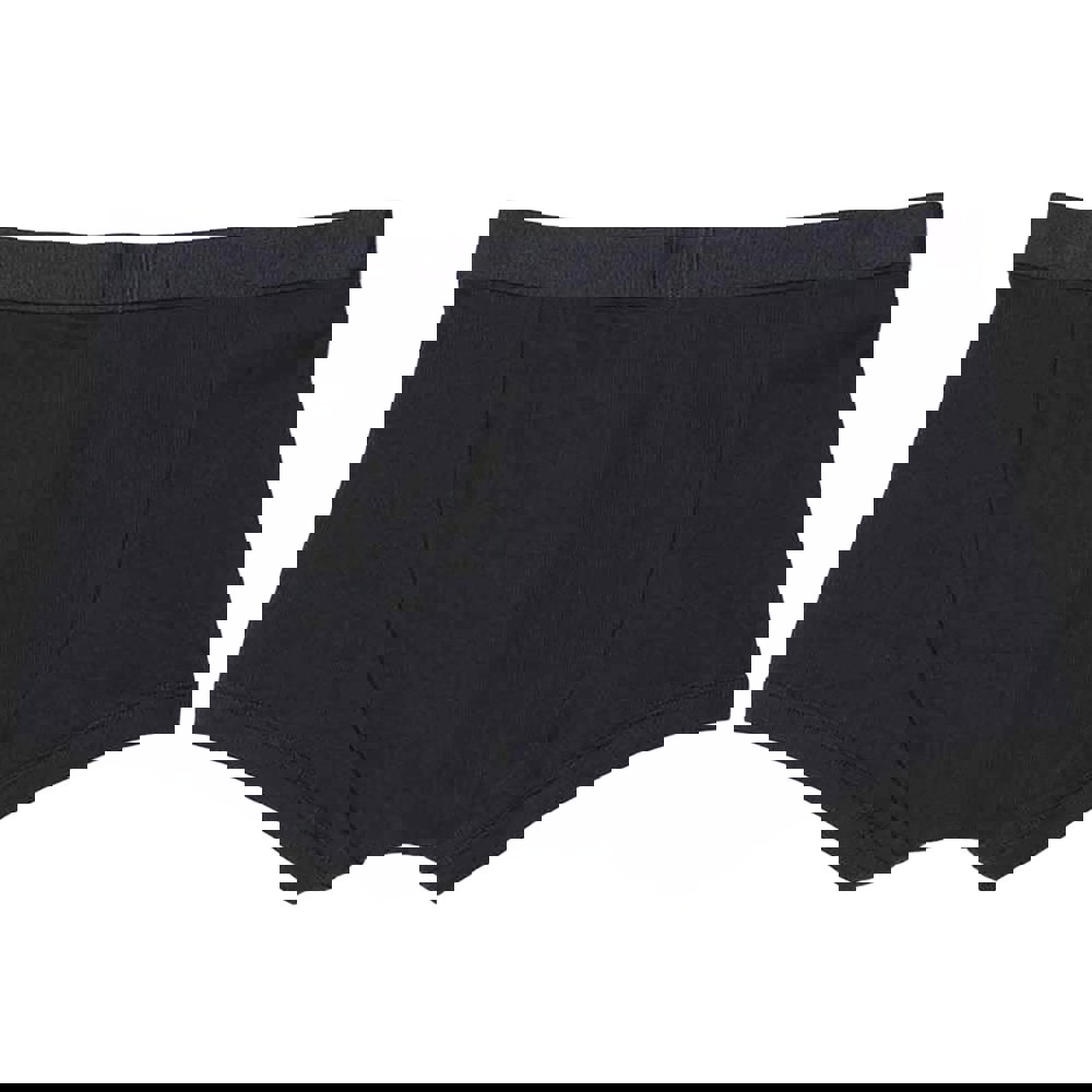 Emporio Armani Mens Cotton Ribbed Boxer Shorts (Pack of 2) - Black