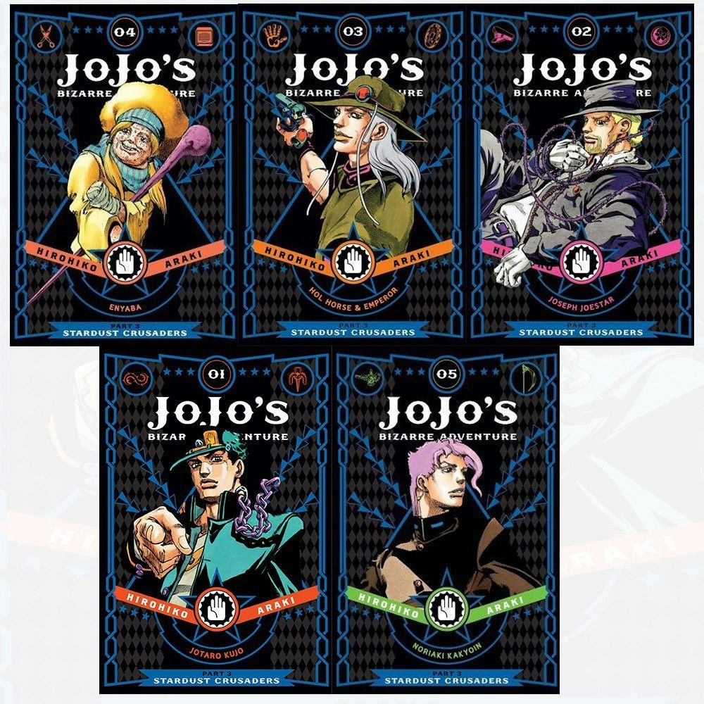 VIZ Media JoJo Bizarre Adventure Part 3 Stardust Crusaders 5 Books Collection Set (Vol 1-5)