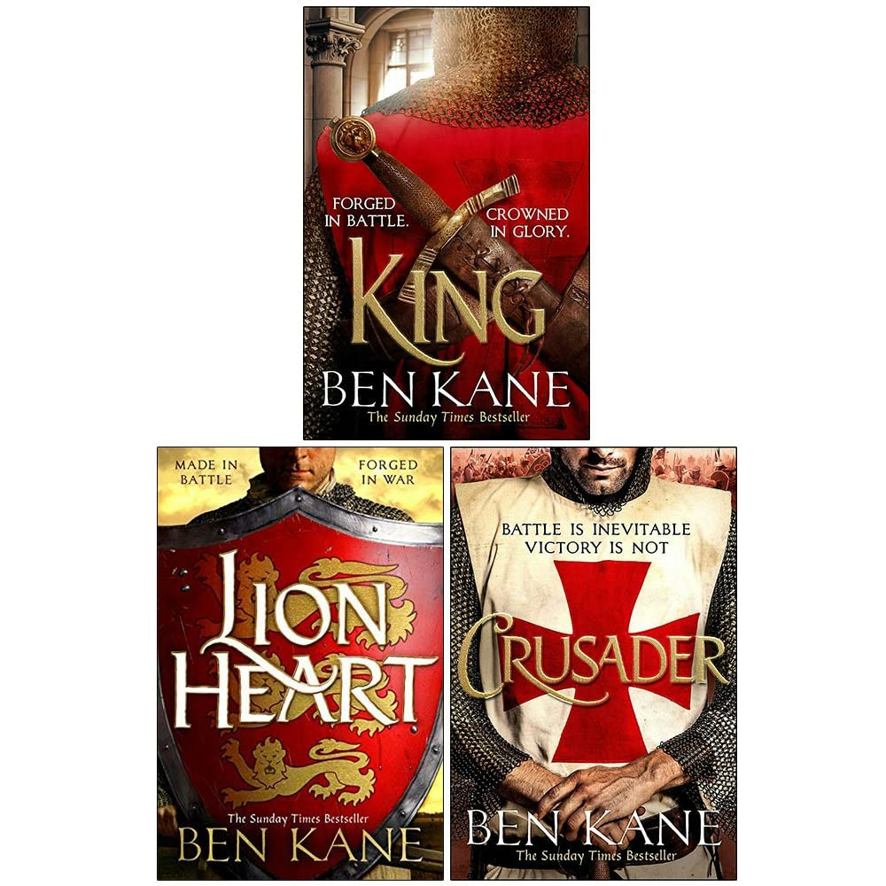 Orion Richard the Lionheart Collection 3 Books Set By Ben Kane Crusader, Lionheart, King