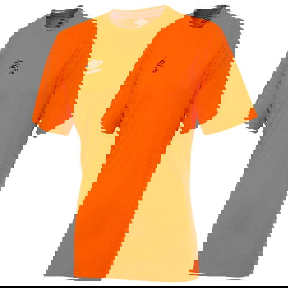 Umbro Mens Club Short-Sleeved Jersey - Shocking Orange