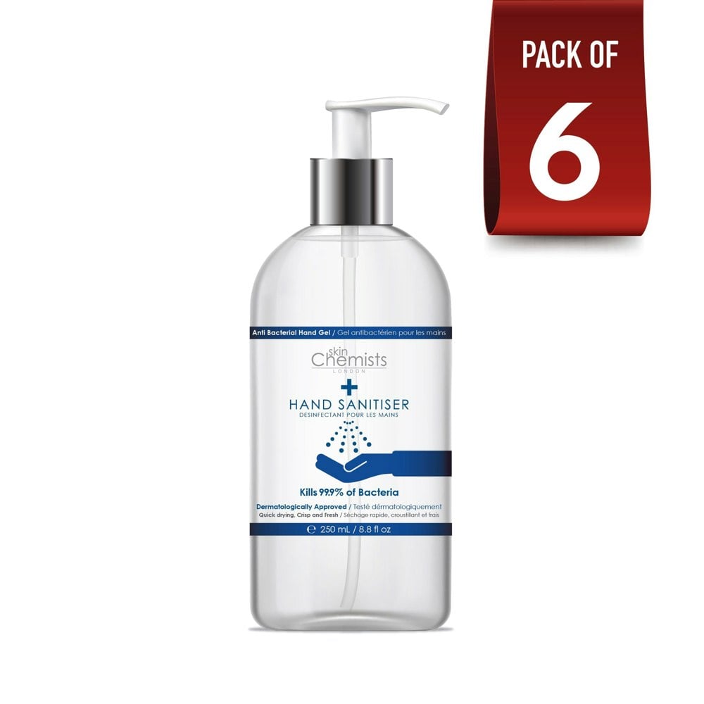 skinChemists Hand Sanitiser 250ml Pack Of 6