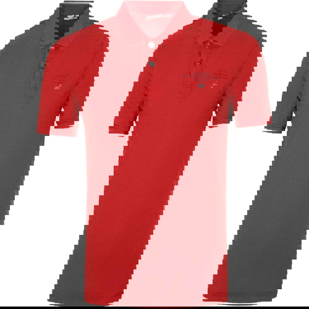 Napapijri ELBAS 4 Logo Old Polo Shirt - Red