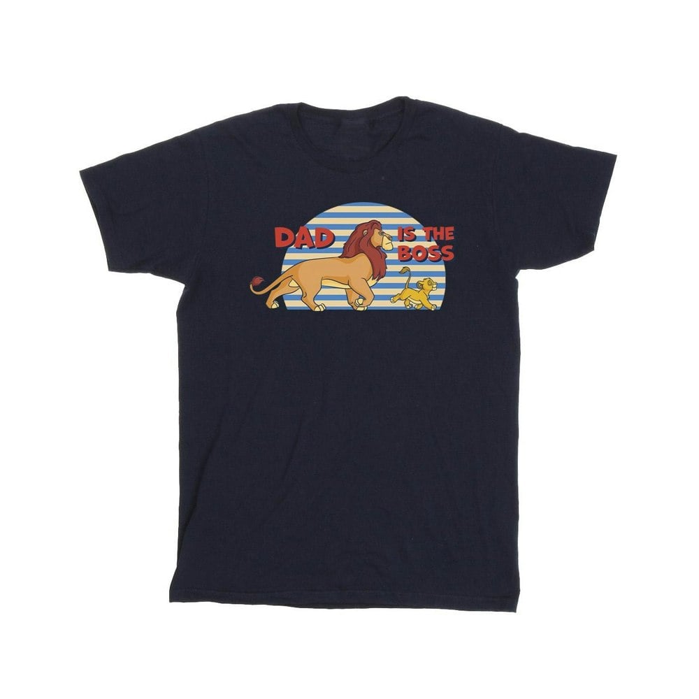 Disney Mens The Lion King Dad Boss T-Shirt - Navy Blue