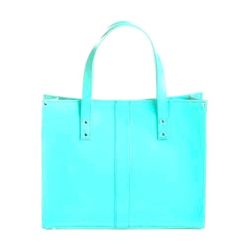 Zatchels Handmade Leather Shopper - Limpet - Shell Blue