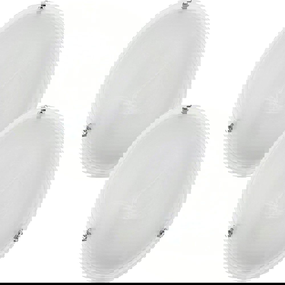 2 PACK Wall Flush Ceiling Light Colour Chrome Shade Glass Alabaster E27 1x60W Loops