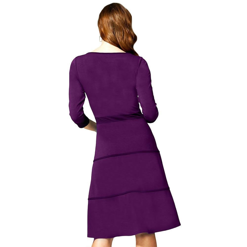 HotSquash V Neck Dress with Contrast piping
