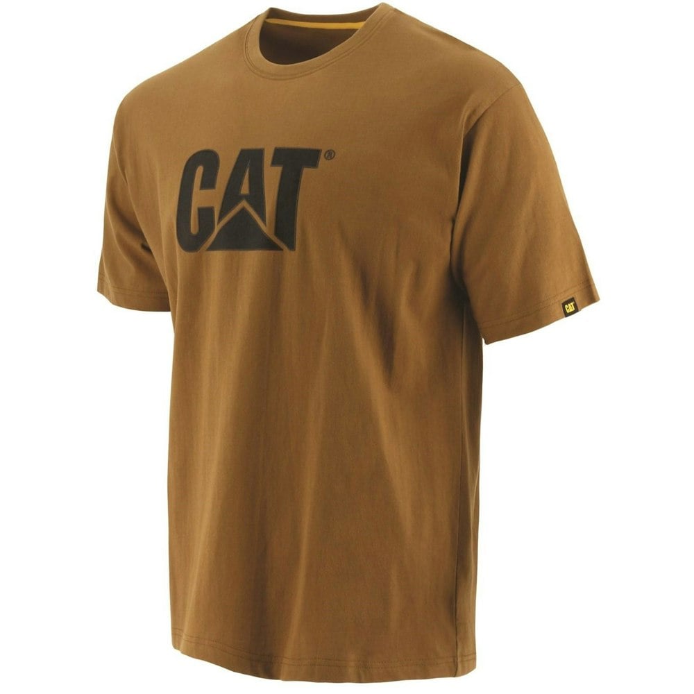 Caterpillar Mens Trademark Logo T-Shirt - Bronze