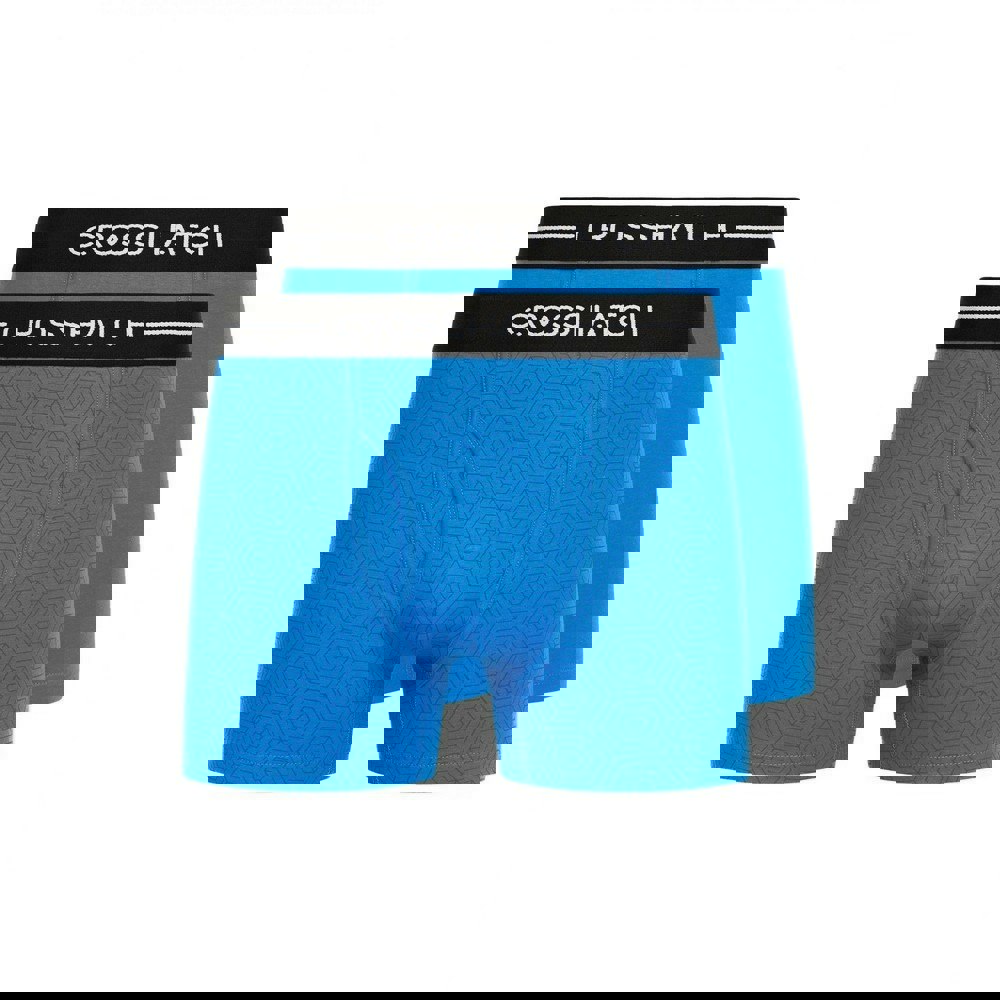 Crosshatch Mens Hexter Boxer Shorts (Pack Of 2) - Blue