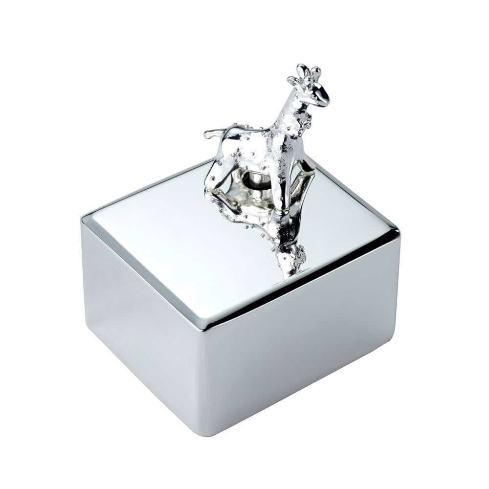 Arthur Price Bambino 'Giraffe' Silver Plated Music Box Luxury Children's Gift