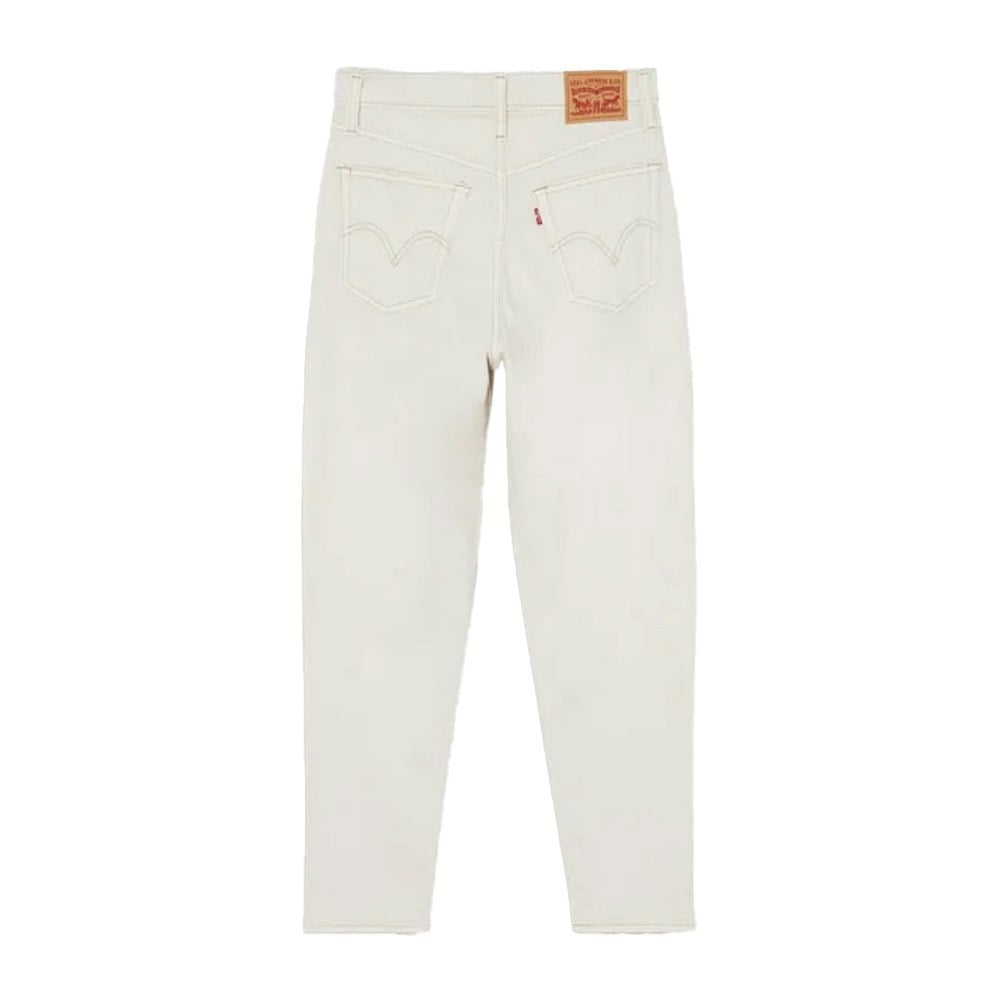 Levis Womens High Waist Mom Jeans - White