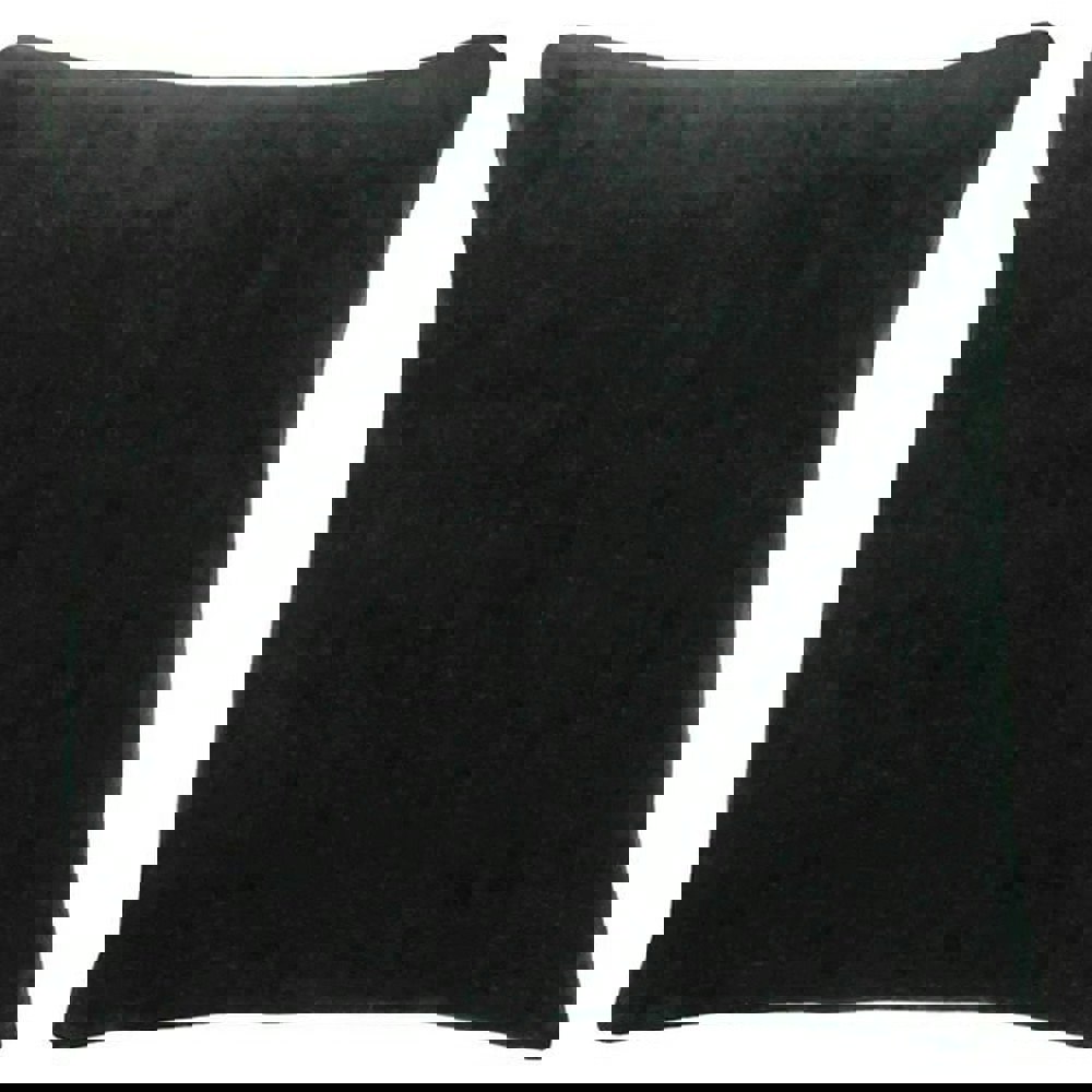 Furn Solo Velvet Square Cushion Cover - Black