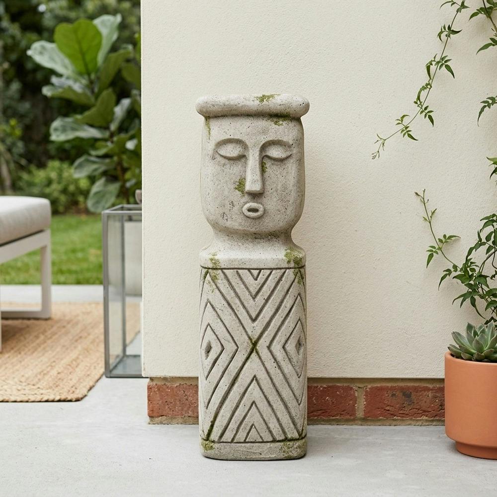 Garden Greatness Decorative Aztec Pillar Planter