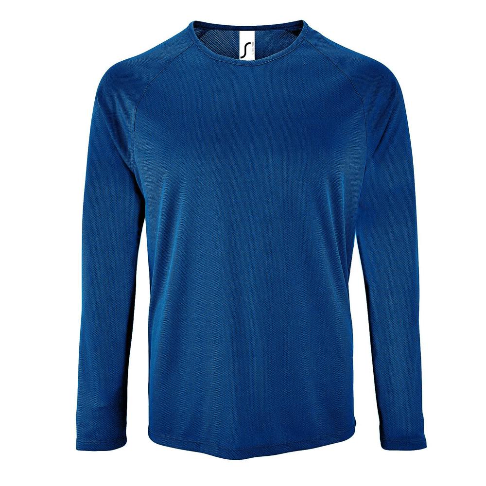 SOLS Mens Sporty Long Sleeve Performance T-Shirt - Royal Blue - Royal Blue