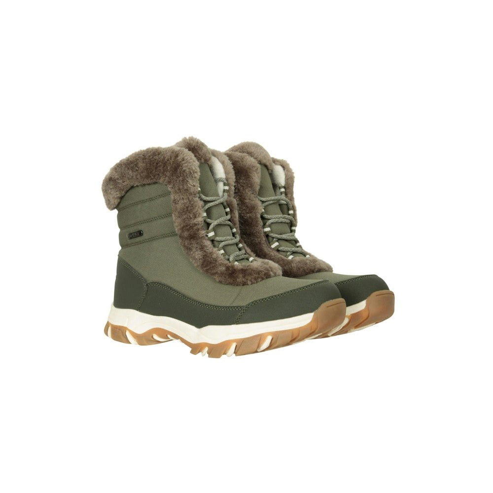 Mountain Warehouse Women's Ohio Thermal Short Shaft Snow Boots - Light Khaki