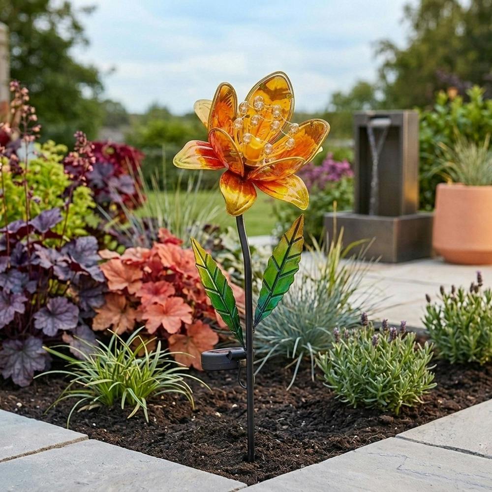 Garden Greatness GloBloom Solar Floral Stake Light