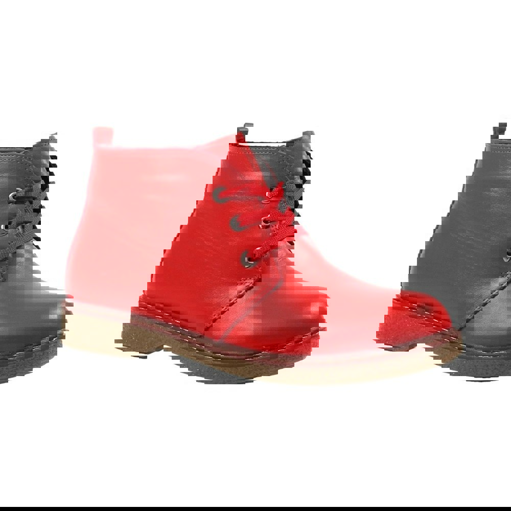 Lunar Women's Claire II Leather Ankle Boots - Red