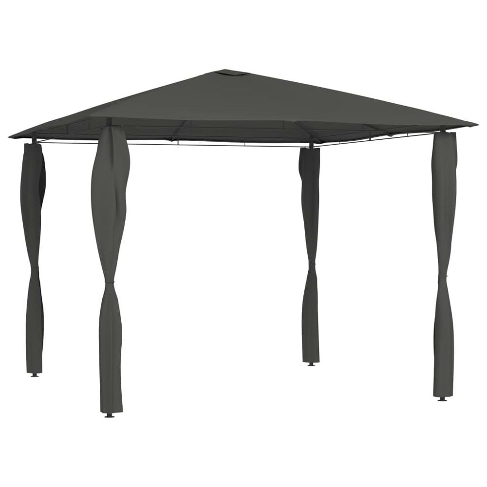 Berkfield Gazebo with Post Covers 3x3x2.6 m Anthracite 160 g/ma_