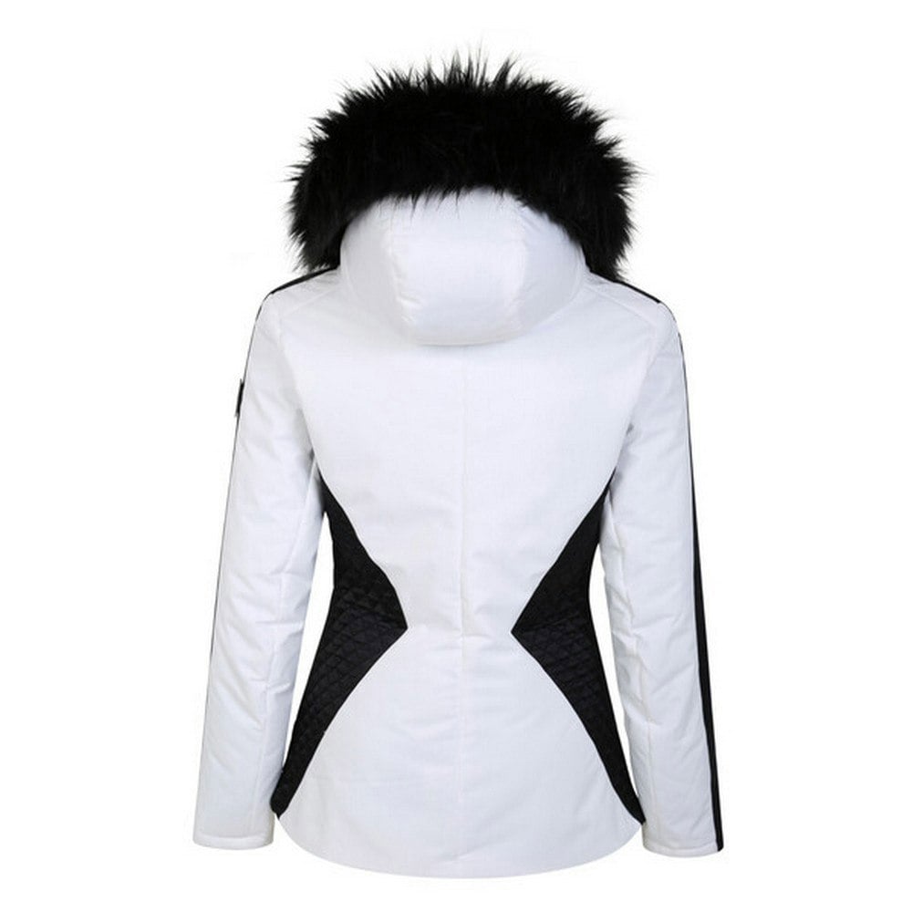 Dare 2B Womens/Ladies Julien Macdonald Mastery Contrast Ski Jacket - White/Black
