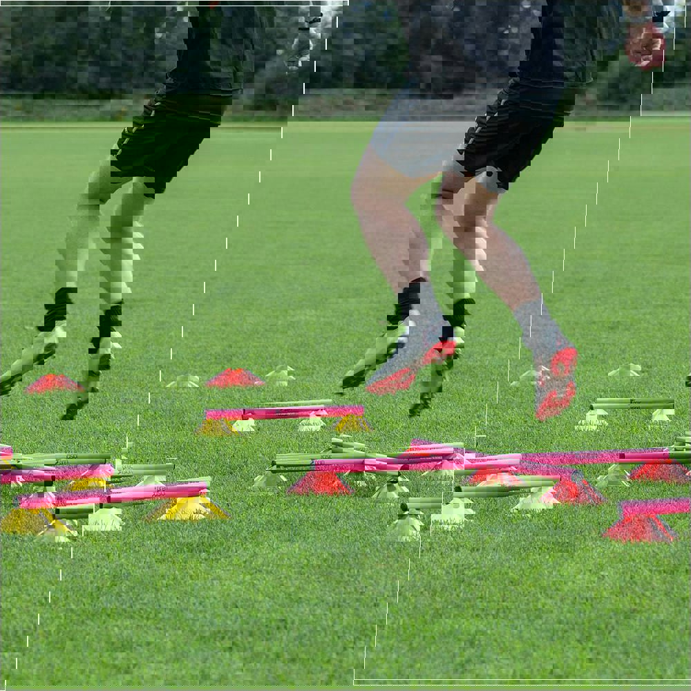 10 Rung Agility Cone Set - Adjustable Height Football & Sports Training Drill