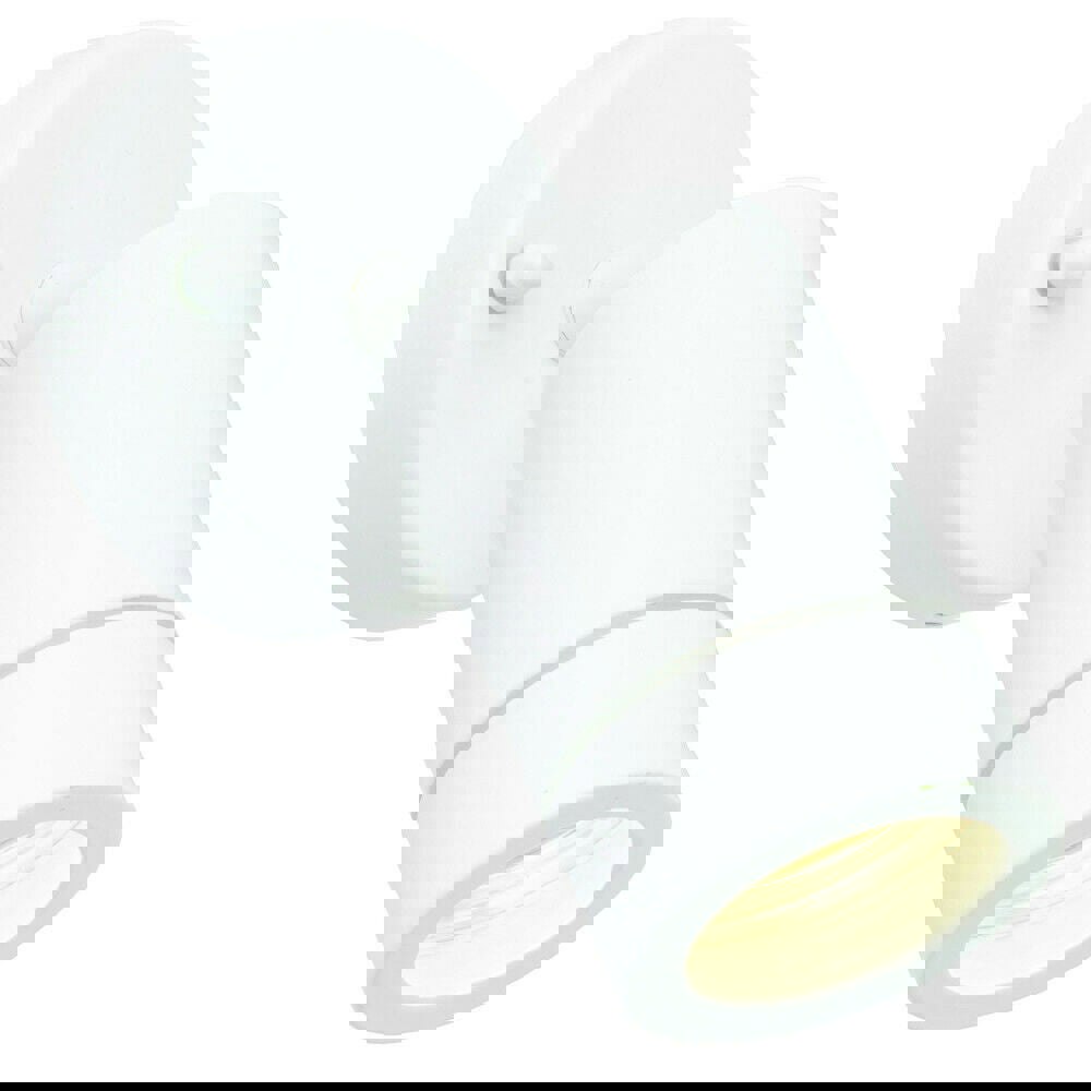 IP44 Outdoor Adjustable Spotlight Gloss White GU10 Dimmable Accent Downlight Loops