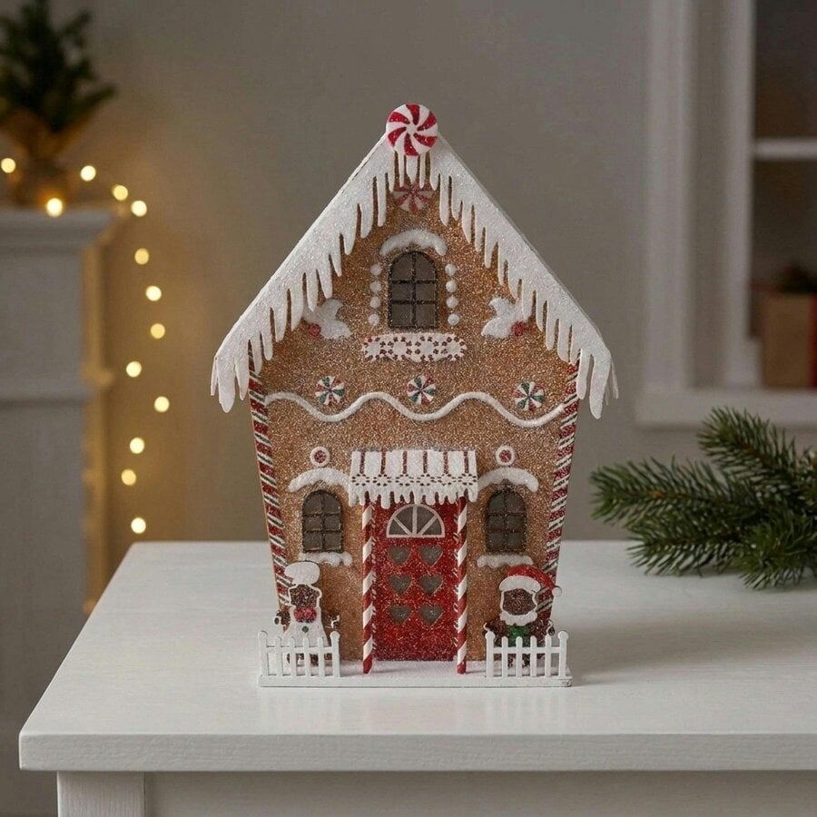 Garden Greatness Gingerbread House Illuminated Ornament