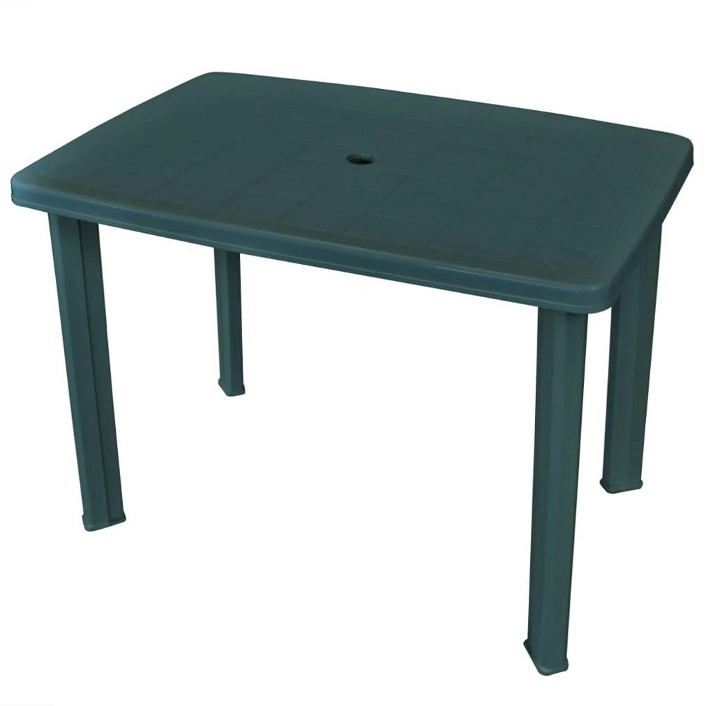 Berkfield Garden Table Green 101x68x72 cm Plastic