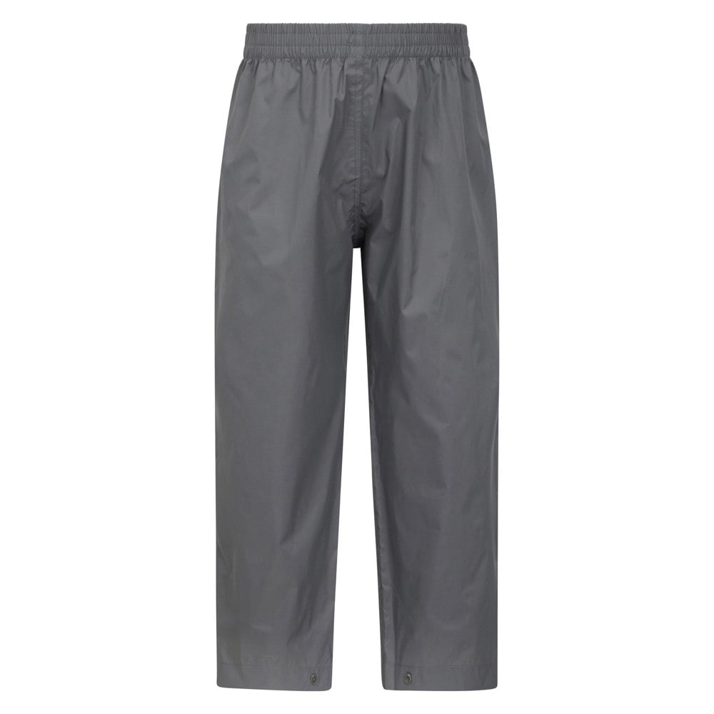 Mountain Warehouse Kids Pakka II Waterproof Over Trousers - Grey