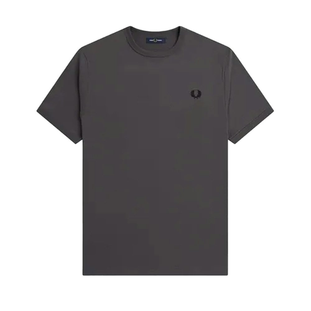 Fred Perry Mens Ringer T-Shirt - Gunmetal