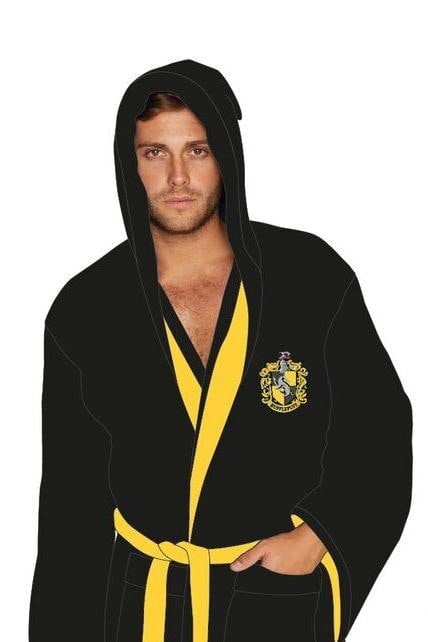 Groovy Harry Potter Hufflepuff Hooded Bathrobe