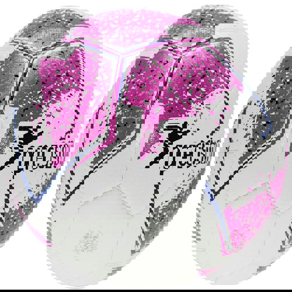 FIFA IMS Official Quality Match Football - Size 5 White/Pink/Purple 3.5mm Foam