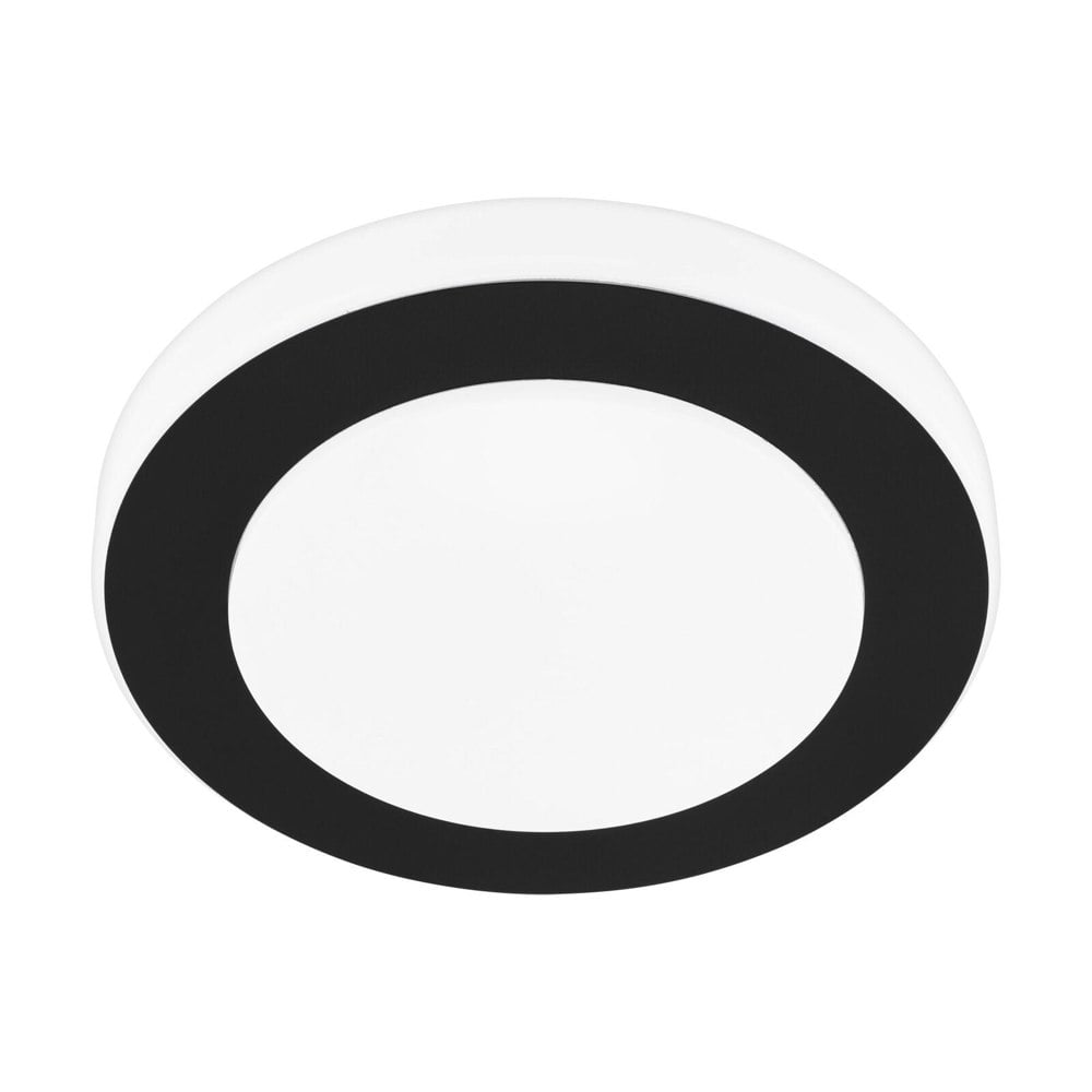 Wall Flush Ceiling Light Colour Black White Shade White Plastic Bulb LED 11W Loops