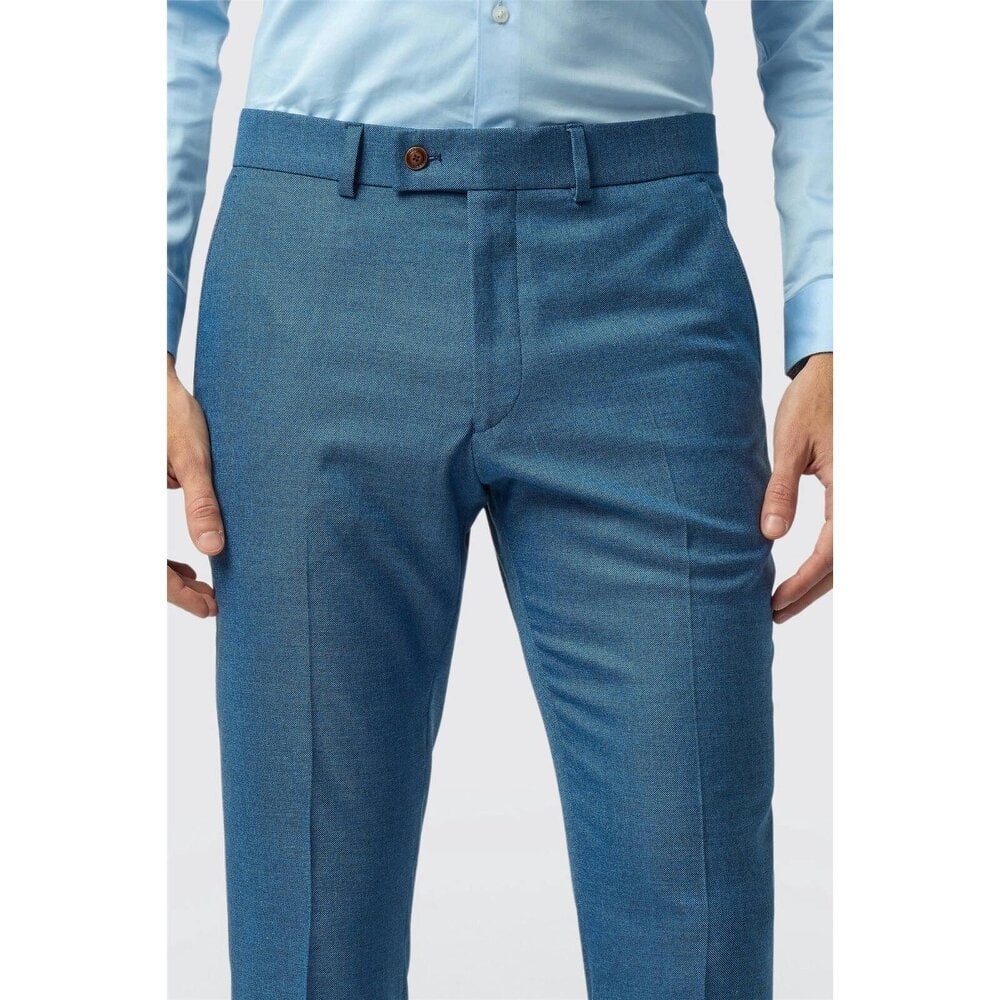 Antique Rogue Slim Fit Blake Blue Texture Trouser