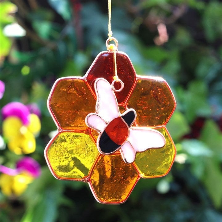 Serano Bee and Honeycomb Suncatcher