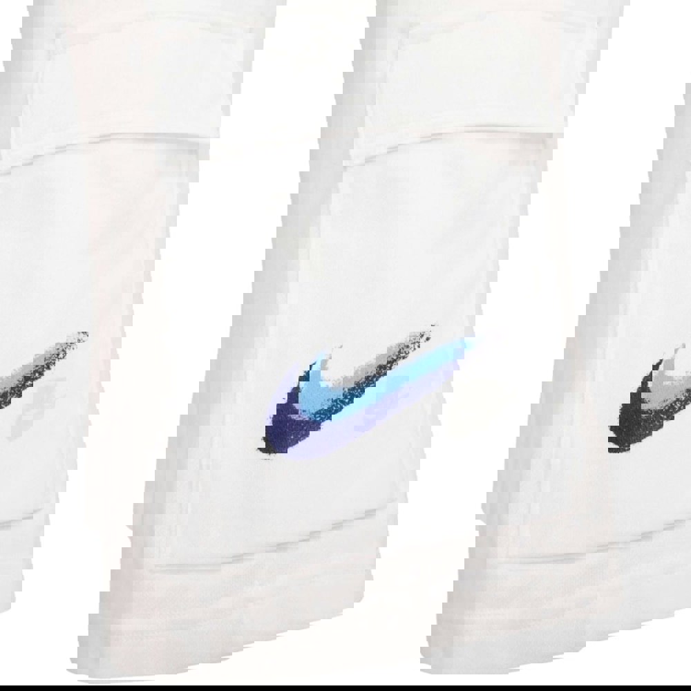 Nike Blue Swoosh Pockets White Shorts S