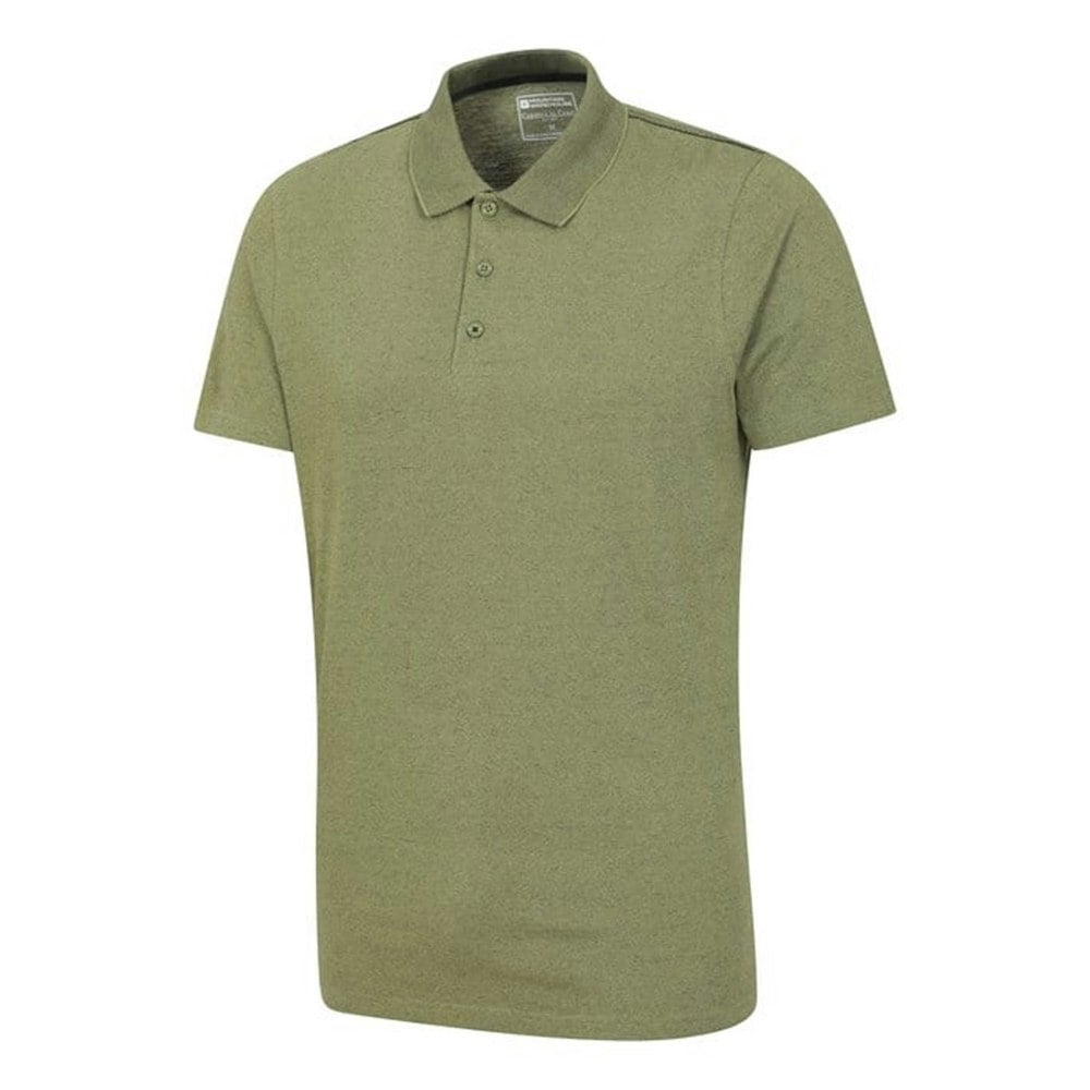 Mountain Warehouse Mens Cordyline Textured Polo Shirt - Green