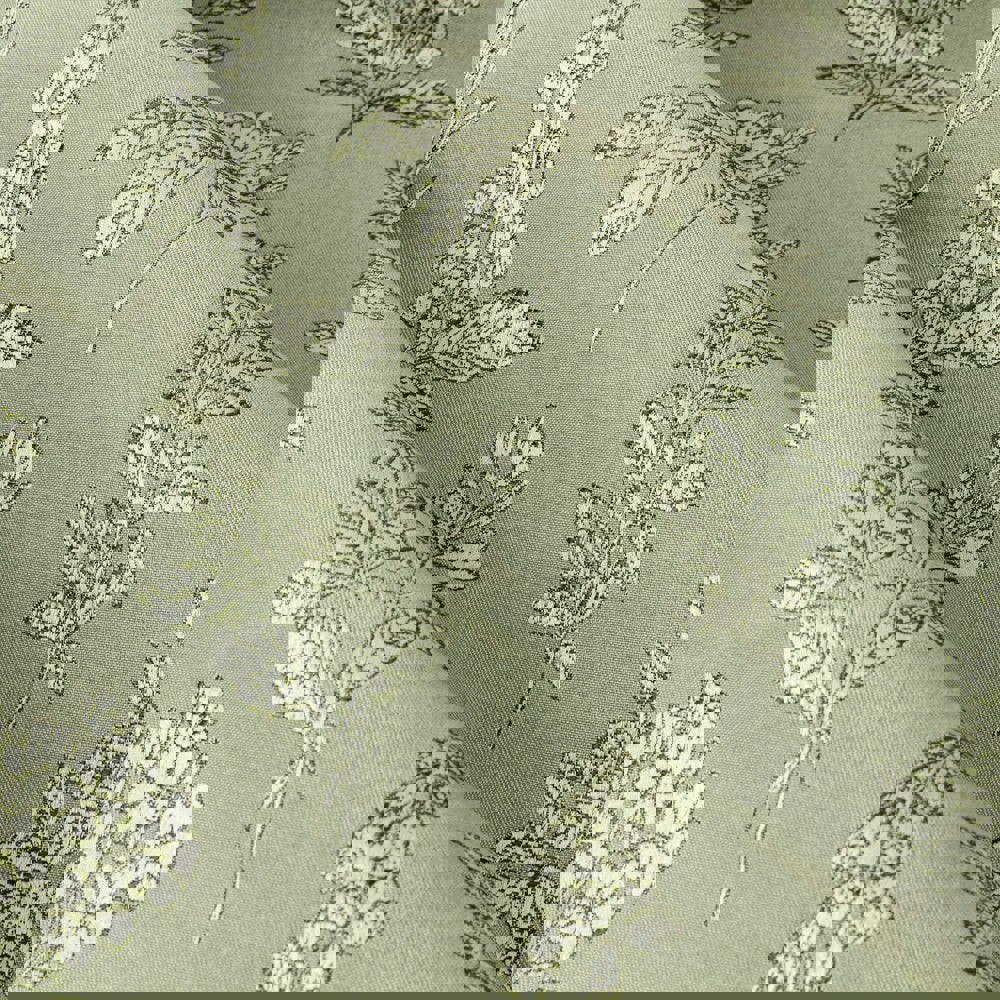 Wylder Nature Sophia Jacquard Floral Eyelet Curtains - Sage