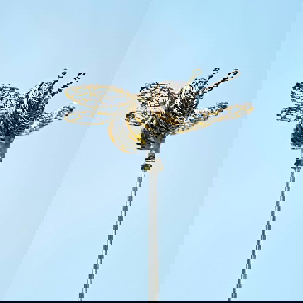 Paper High Recycled Metal Bee Garden Stake